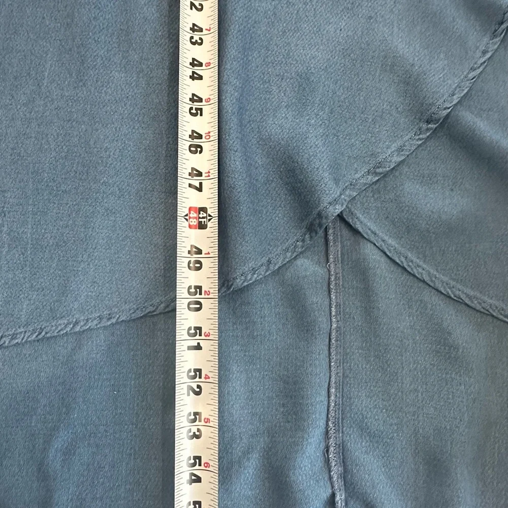 Splendid lightweight denim faux wrap dress Sz M - Picture 10 of 10